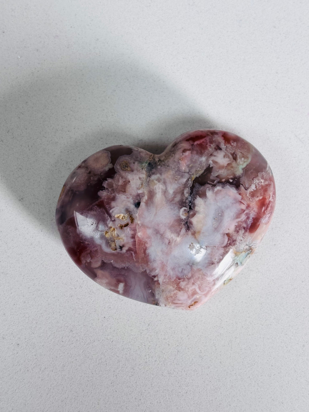 Flower Agate Heart