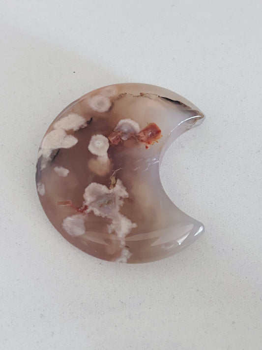 Flower Agate Moon