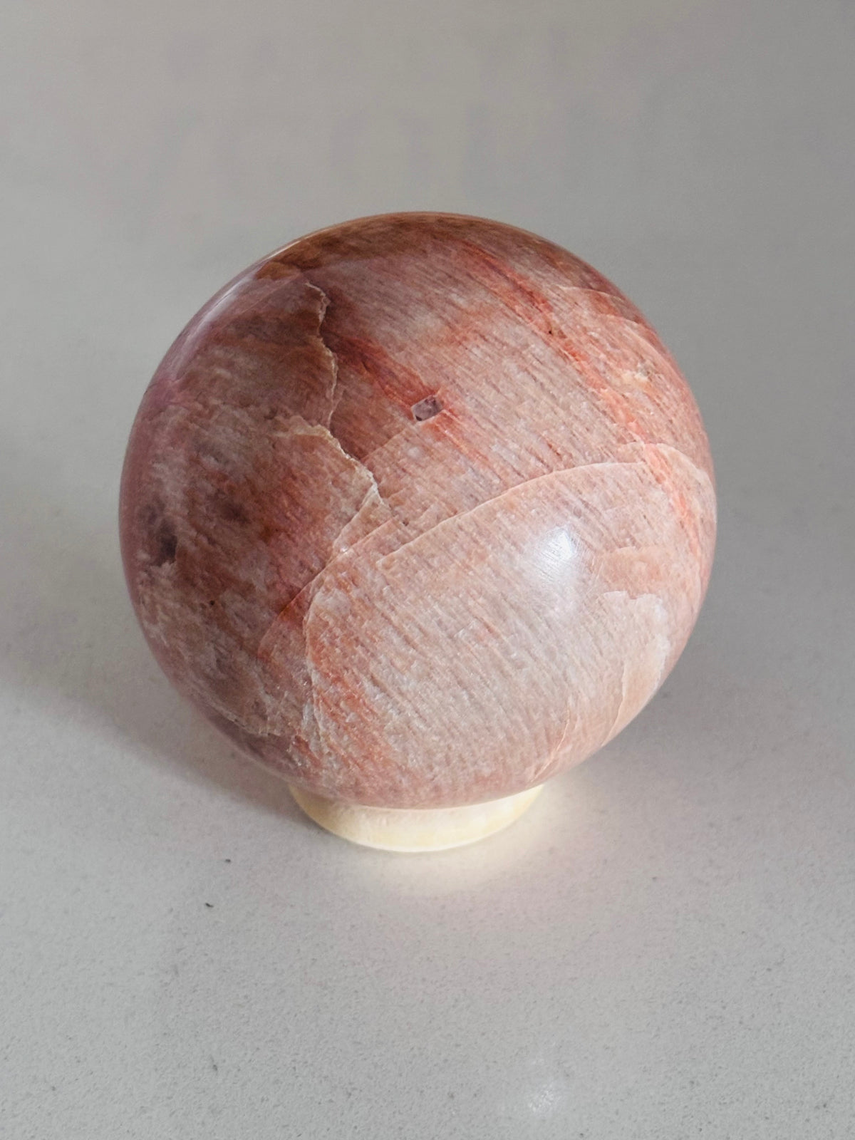 Peach Moonstone Sphere
