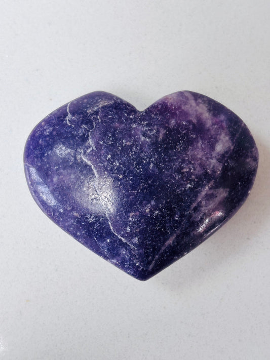 Lepidolite Heart
