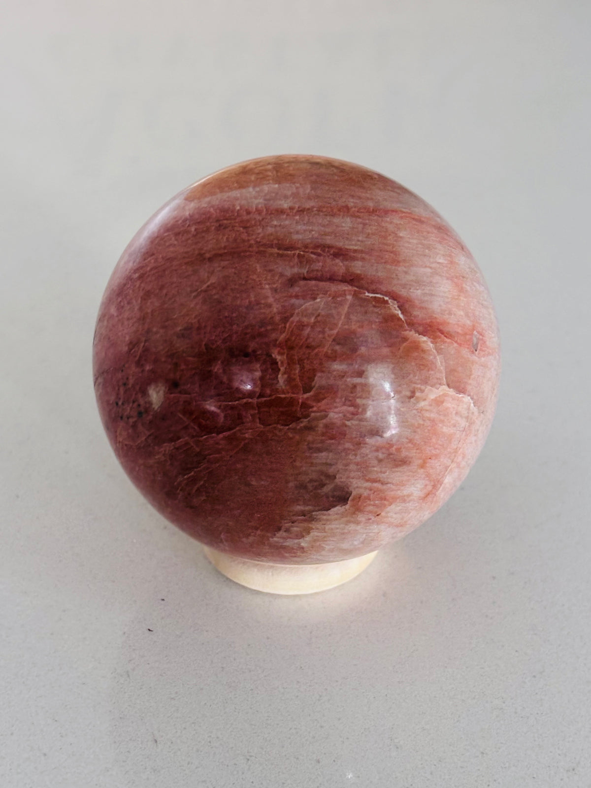Peach Moonstone Sphere