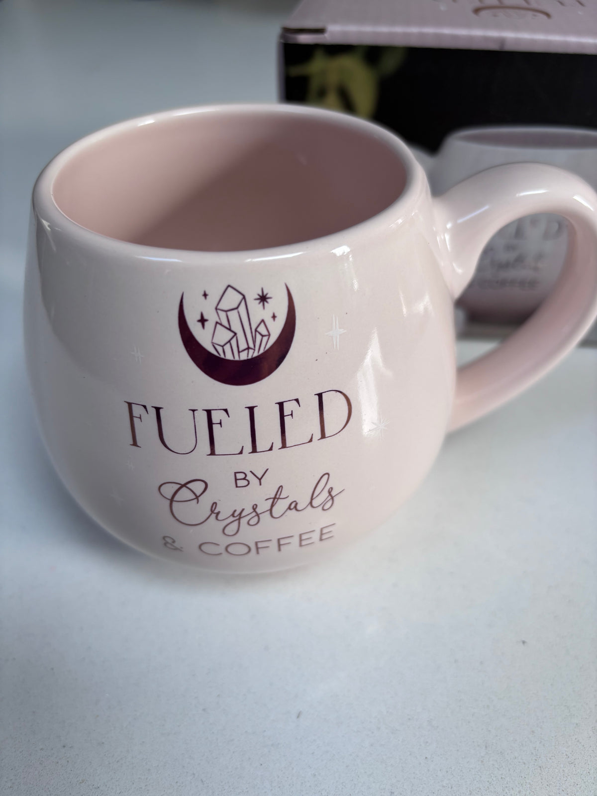 Fuelled by Crystals and Coffee Mug