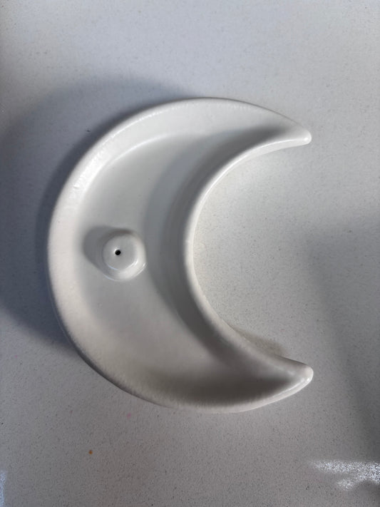 Crescent Moon Incense Holder
