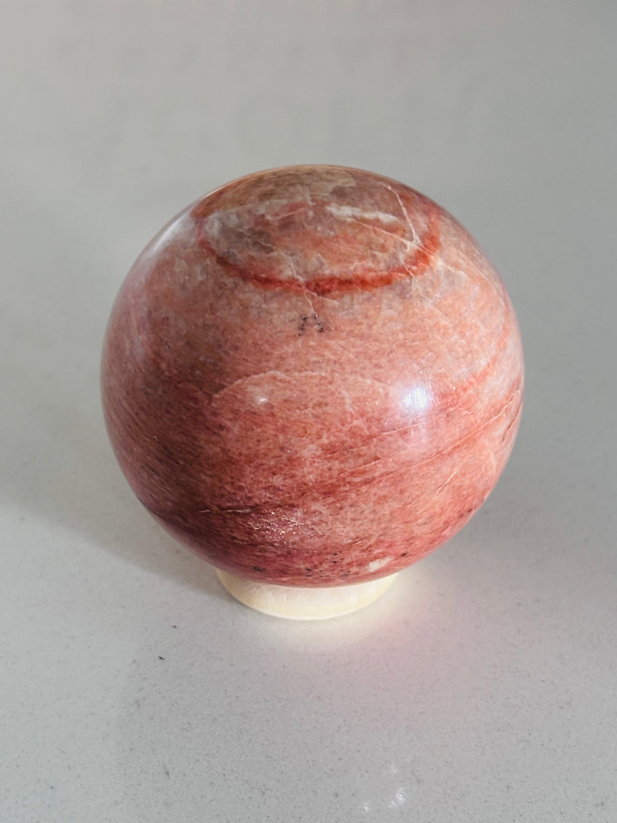 Peach Moonstone Sphere