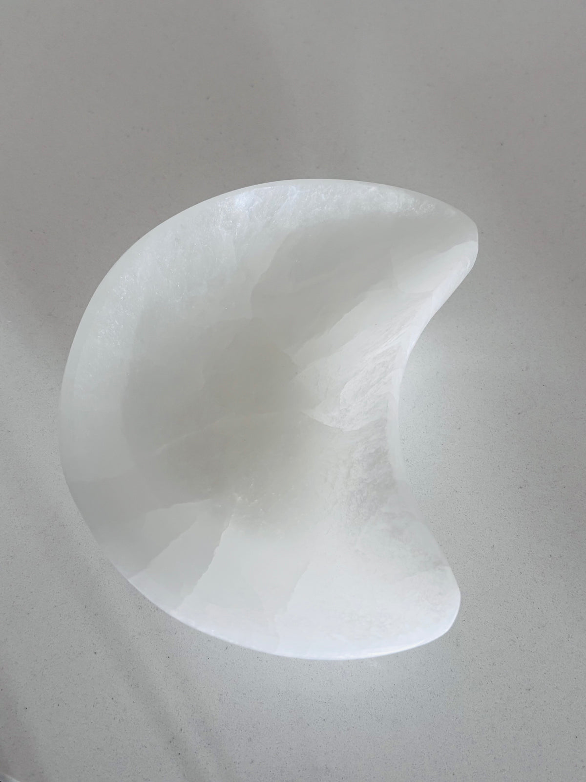 Selenite Moon Charging Bowl